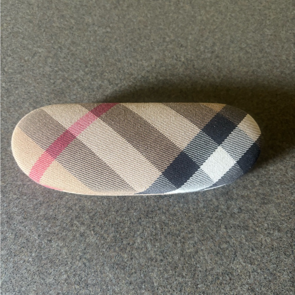 Burberry Plaid Glasses Case - Pink, Brown, Black, White